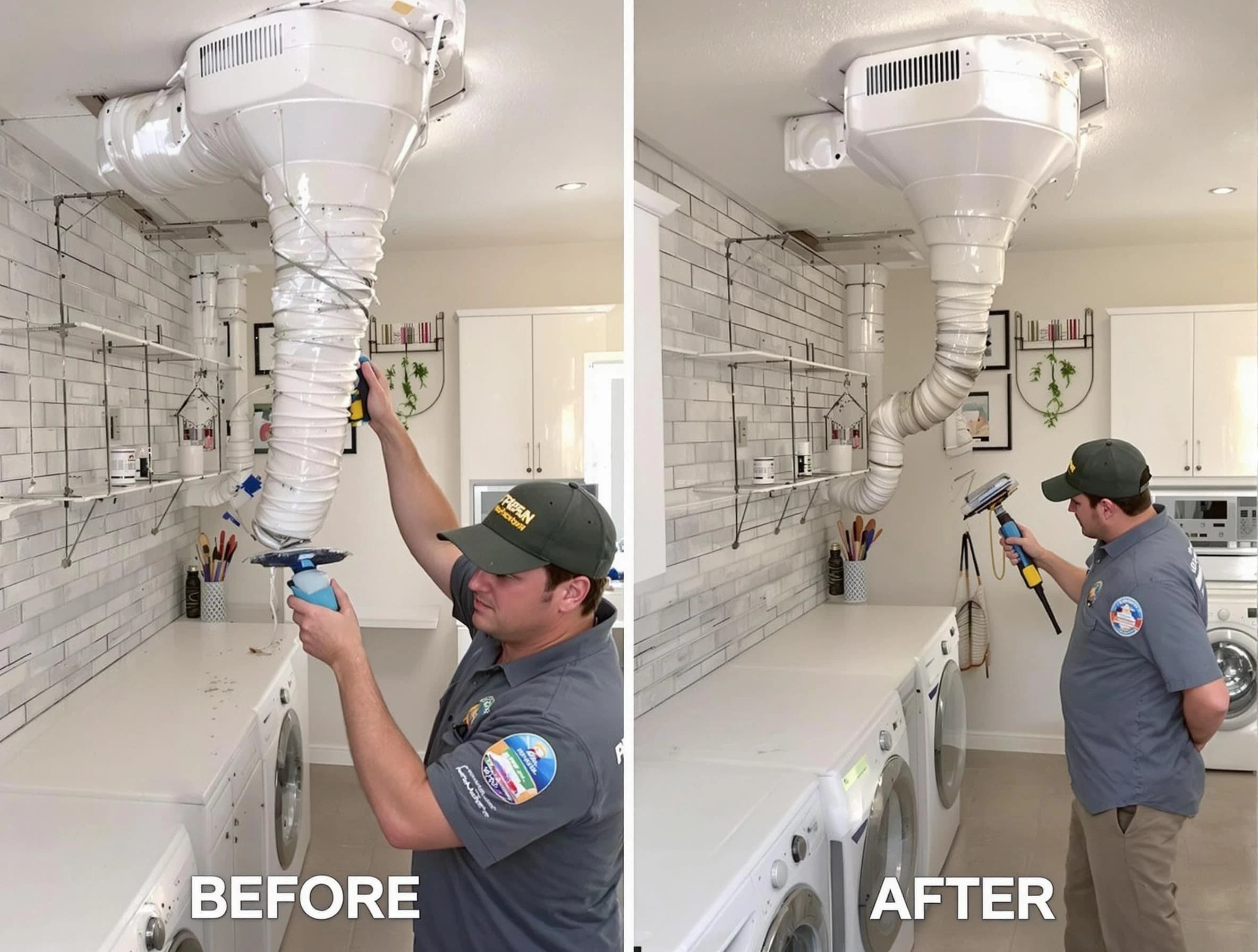 Professional dryer exhaust vent cleaning by Sugar Hill Dryer Vent Cleaning in Sugar Hill