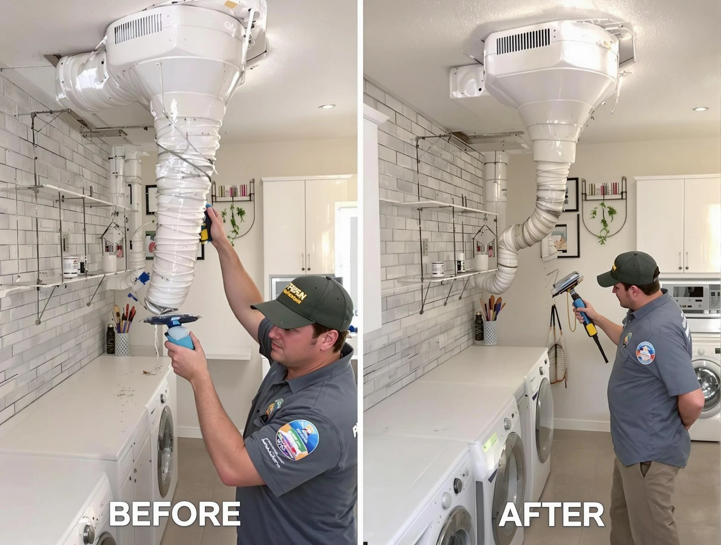 Professional dryer exhaust vent cleaning by Sugar Hill Dryer Vent Cleaning in Sugar Hill