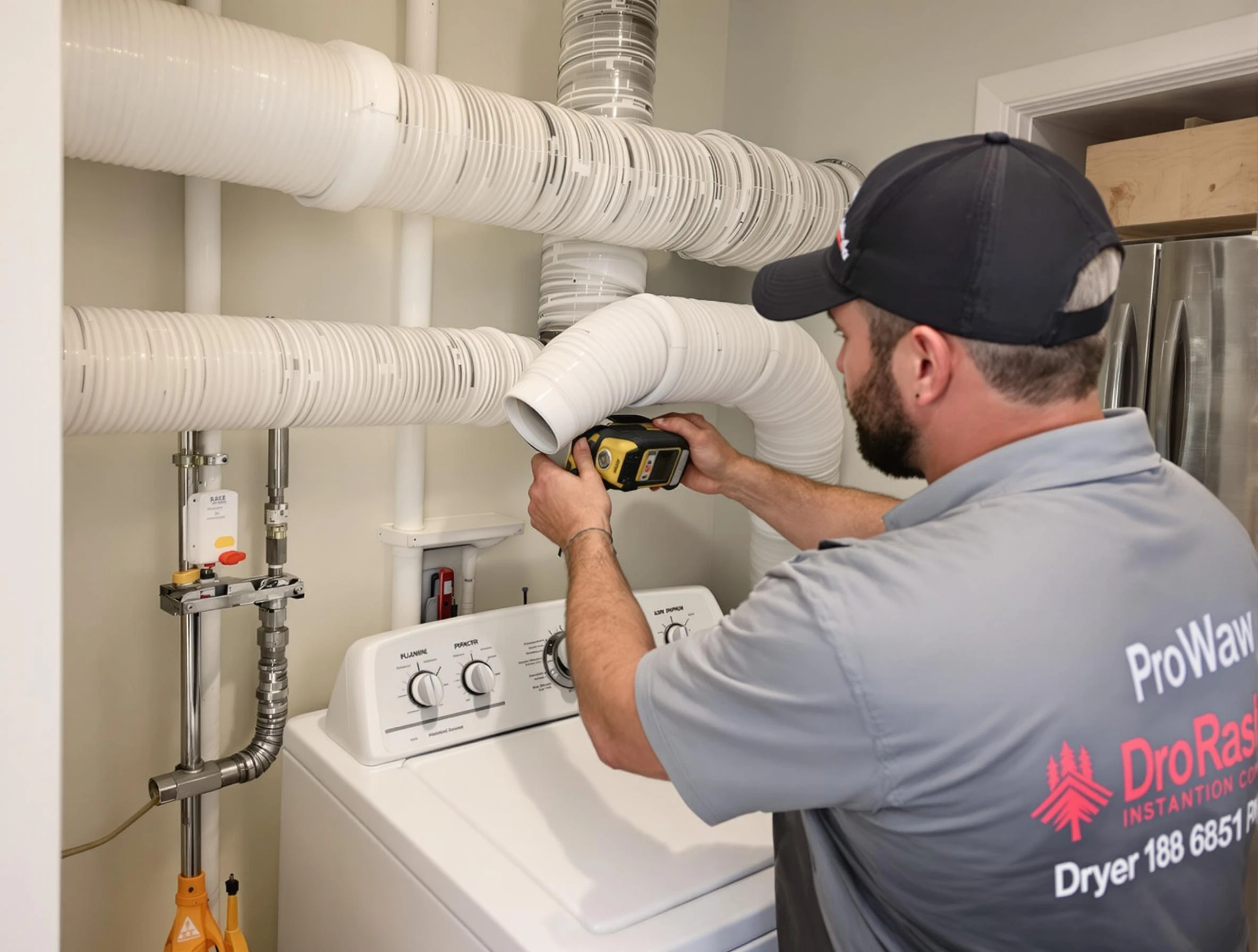 Professional dryer vent hose installation by Sugar Hill Dryer Vent Cleaning in Sugar Hill